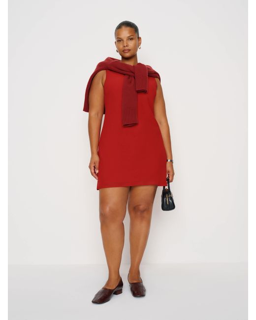 Reformation Red Dale Dress Es