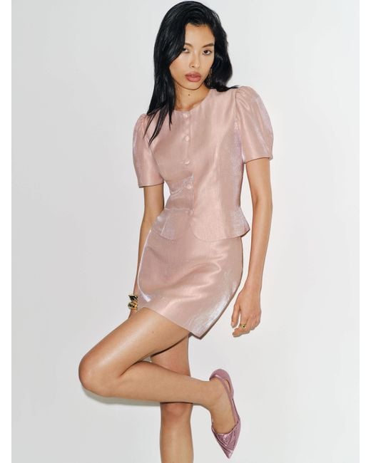 Reformation Pink Mika Two Piece 2