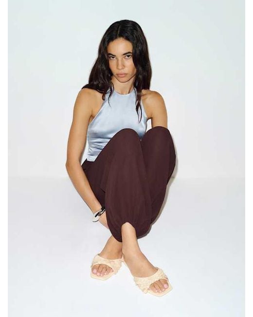 Reformation Natural Imogen Flat Sandal 5