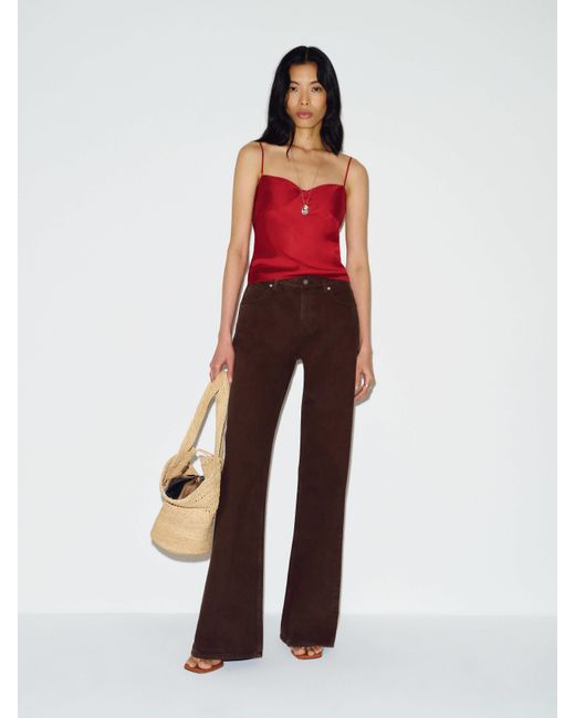 Reformation Black Cary Low Rise Slouchy Wide Leg Jeans Denim