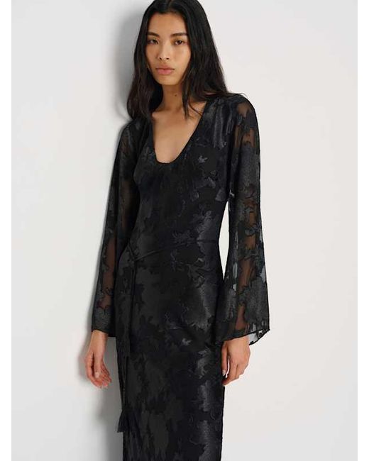 Reformation Black Vivia Dress