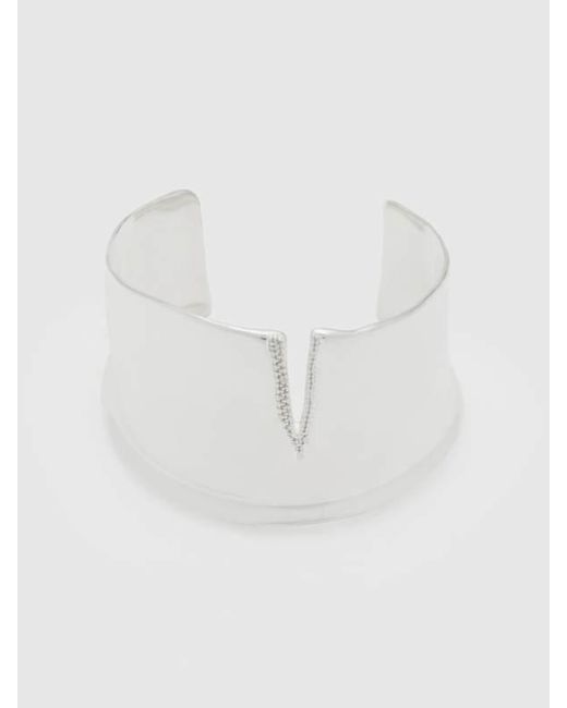 Reformation Brown Gertrude Cuff With Pave Slit