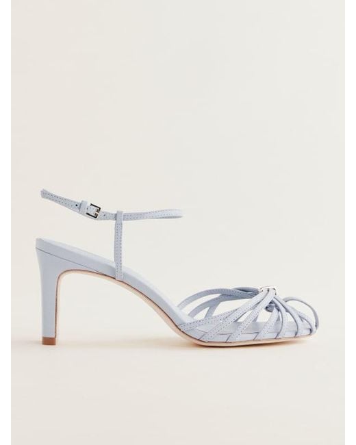 Reformation Blue Pamela Heeled Sandal