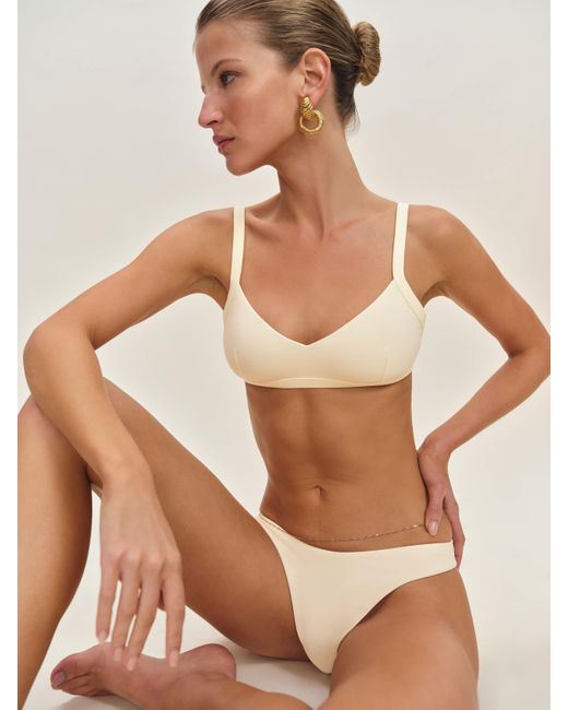 Reformation Natural Soleil Bikini Top