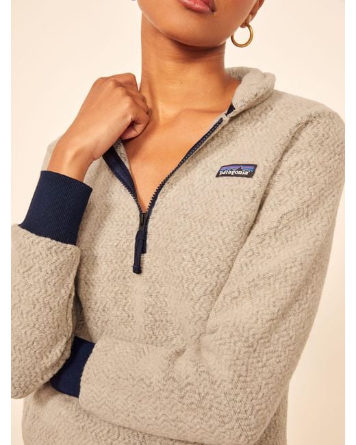 Reformation Natural Patagonia Woolyester Fleece Pullover