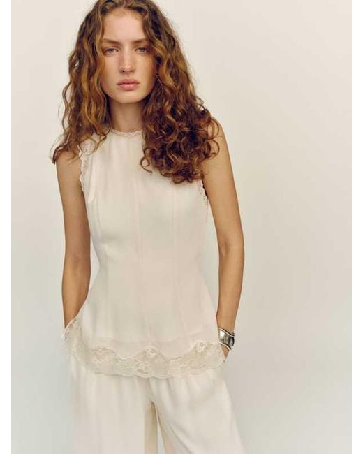 Reformation Natural Zinnia Two Piece Lace