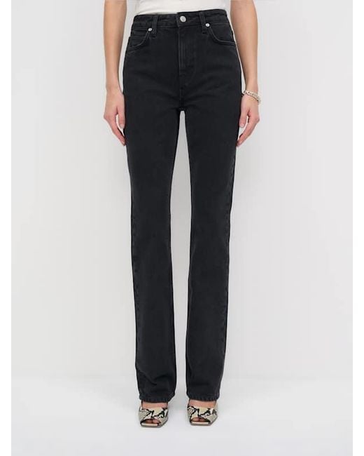 Reformation White Blair High Rise Baby Bootcut Jeans