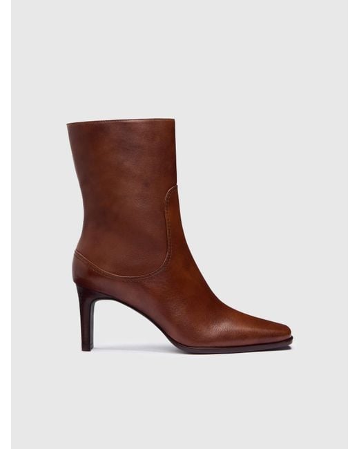 Reformation White Claudette Ankle Boot 5