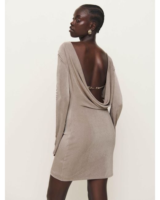 Reformation Natural Vivien Knit Dress
