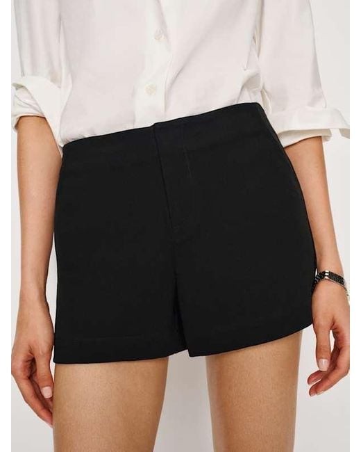 Reformation White Vida Low Rise Short