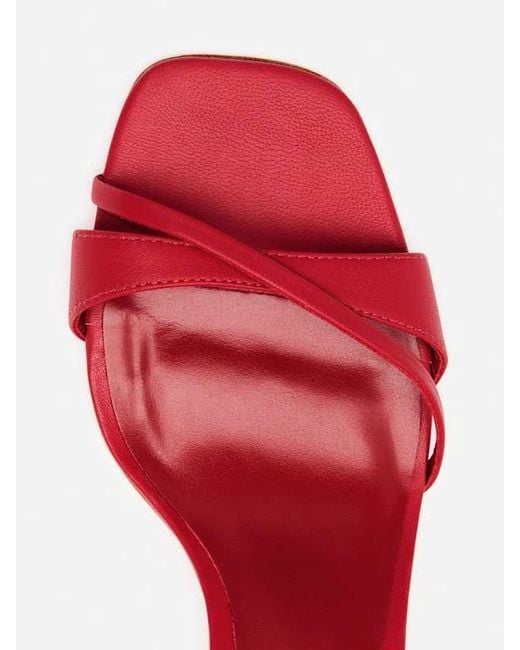 Reformation Red Gianna Heeled Sandal