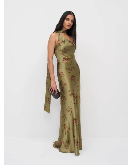 slim fit dress slacks Rent Reformation Talor Silk Dress main image 0