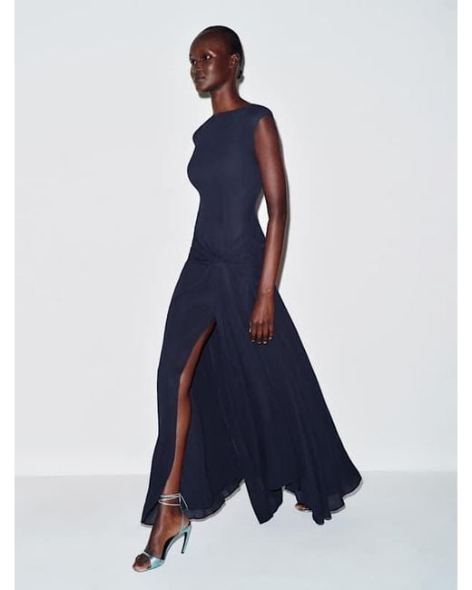 Reformation Blue Vicenta Dress 0