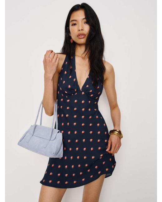 Reformation Blue Delanie Dress