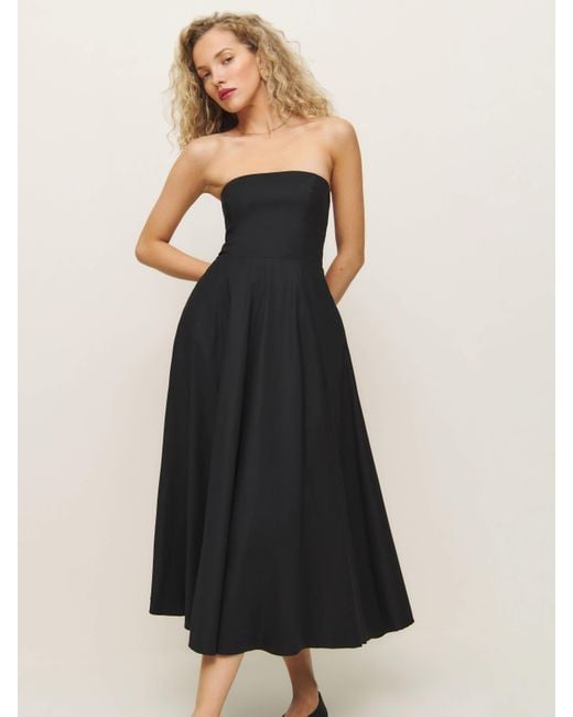 Reformation Black Astoria Dress