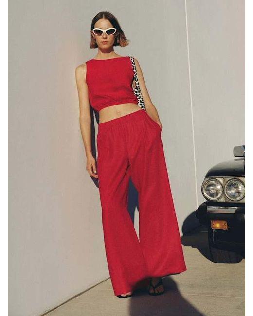 Reformation Red Toscana Top