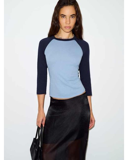 Reformation Blue Noelle T-Shirt