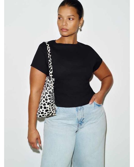 Reformation Black Muse T-Shirt Es