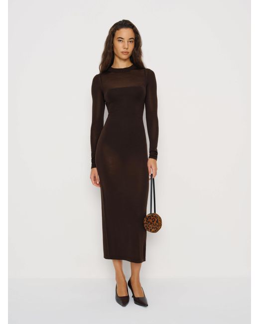 Reformation Multicolor Merino Knit Midi Sweater Dress