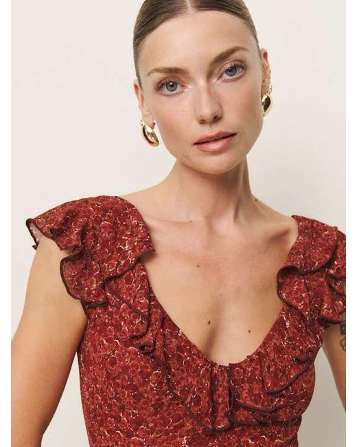 Reformation Blue Cala Top 6