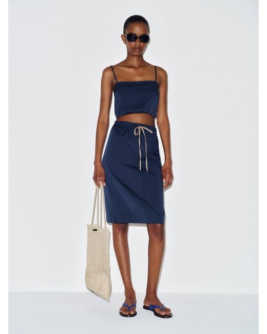 Reformation Blue Dutton Two Piece