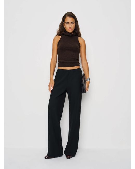 Reformation Multicolor Marcy Cashmere Turtleneck Tank