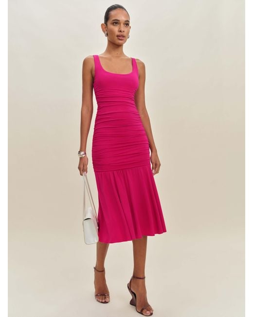 Reformation Kayla Knit Dress in Pink | Lyst Canada Reformation Kayla Knit Dress in Pink | Lyst Canada