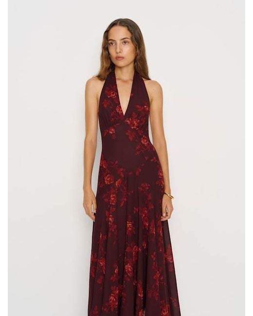 reformation briony sleeveless a-line midi dress Reformation Briony Sleeveless A Line Midi Dress