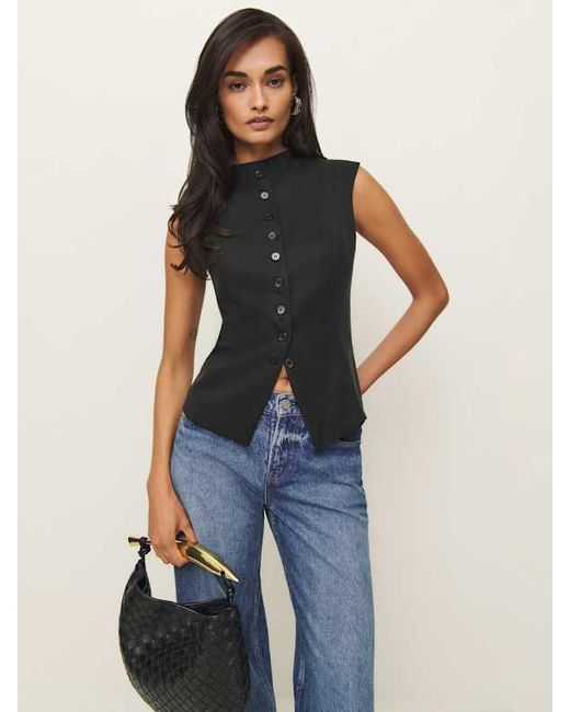 Reformation Blue Lottie Vest
