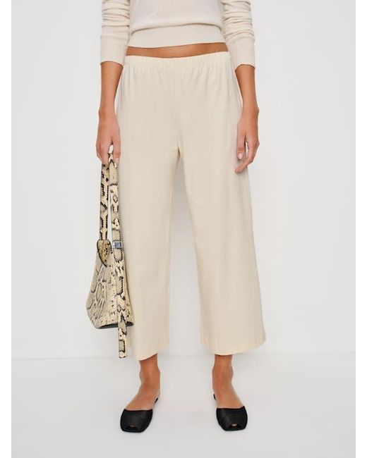 Reformation Natural Ruby Cropped Knit Pant