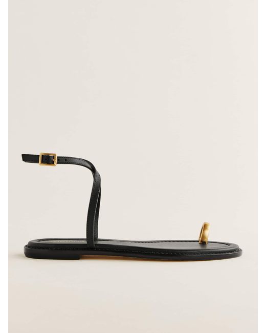 Reformation Natural Cindy Flat Sandal