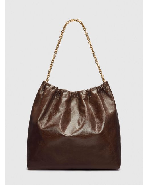 Reformation Brown Dahlia Tote Bag