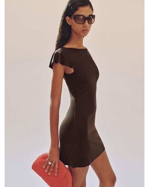 Reformation Red Jensen Knit Dress