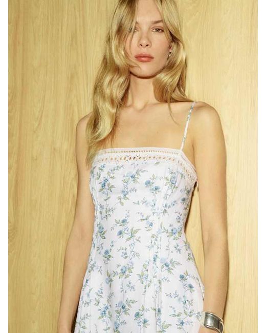Reformation White Pomona Linen Dress 6