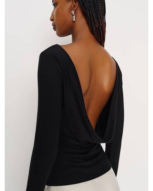 Reformation Natural Arden Knit Top