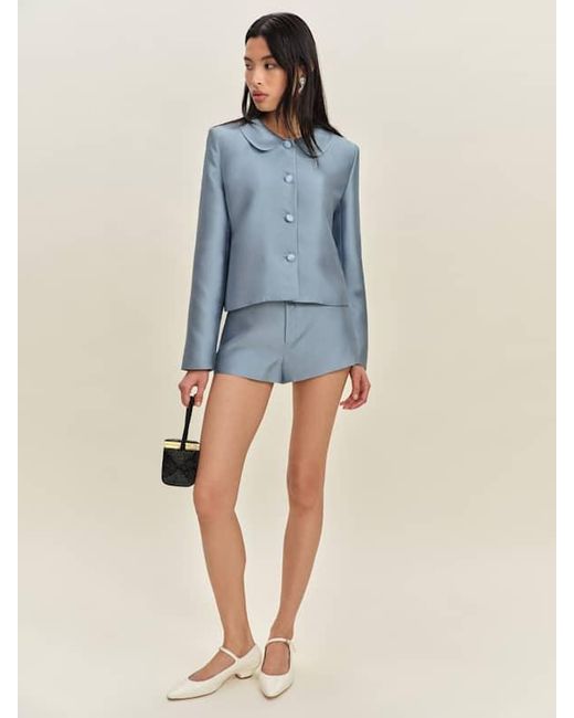 Reformation Blue Dela Two Piece