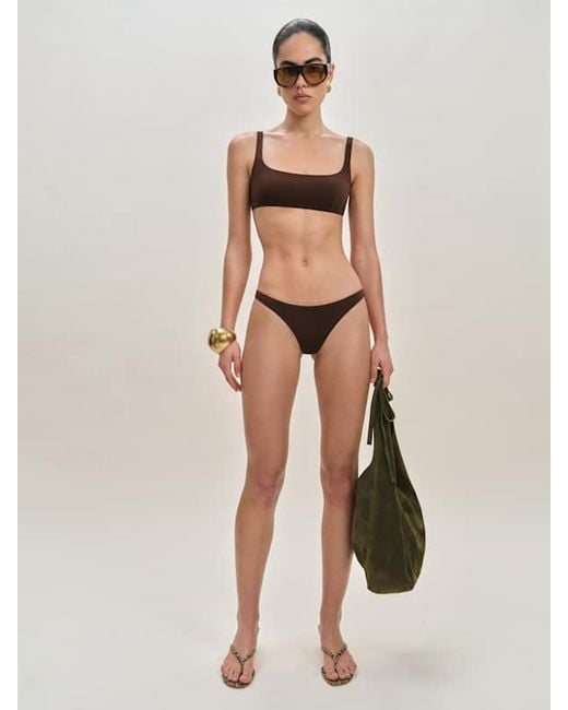 Reformation Black Kauaii Bikini Top
