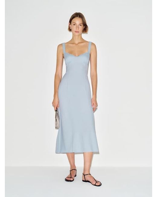 Reformation Blue Tully Dress