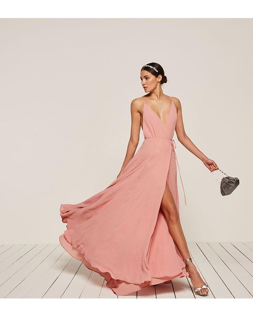 Reformation Callalily Dress in Pink | Lyst