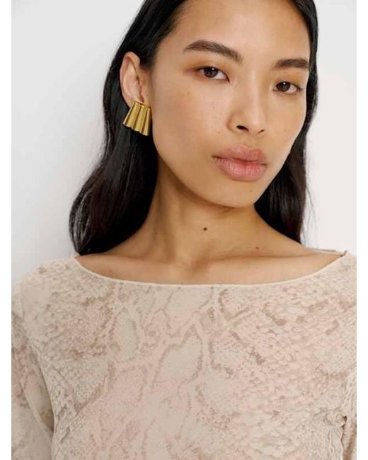 Reformation Natural Ayla Knit Top
