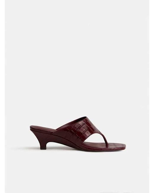 Reformation Brown Sherlyn Wedge Thong 5