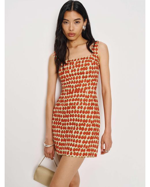 Reformation Multicolor Celosia Linen Dress 0