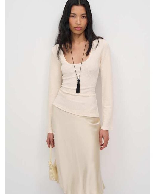 Reformation Natural Ericka Knit Top