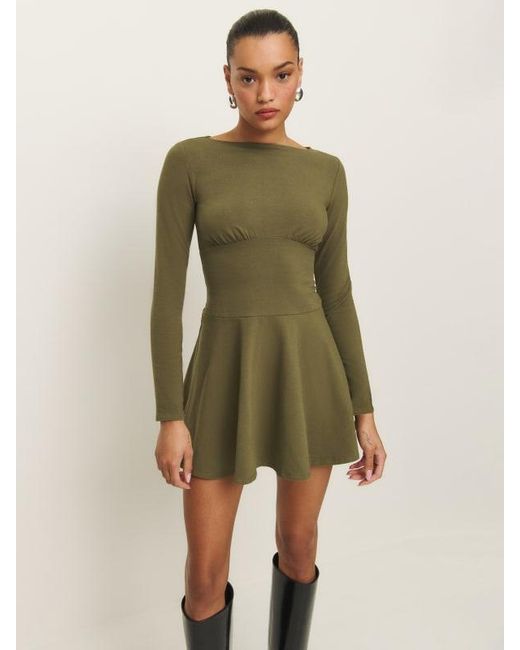 reformation melissa knit dress Reformation Melissa Knit Dress in Green