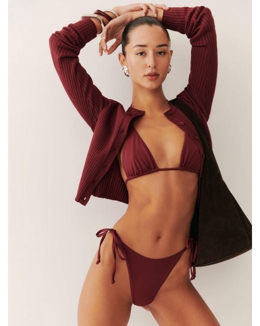 Reformation Brown Elba Bikini Bottom