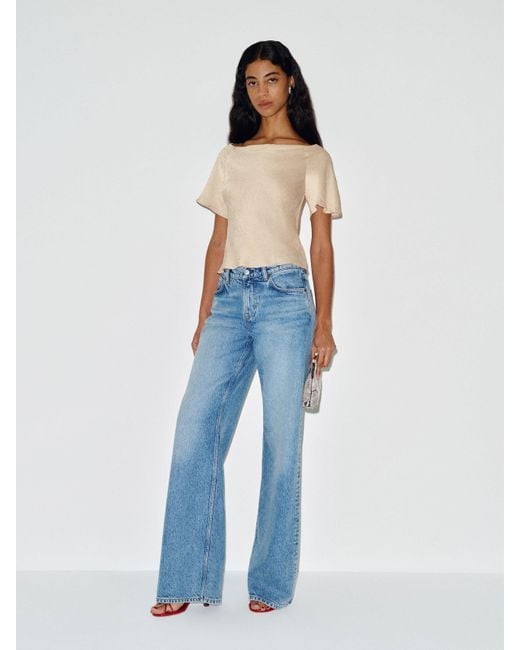 Reformation Blue Arina Top 2