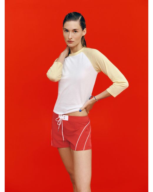 Reformation Red Noelle T-Shirt