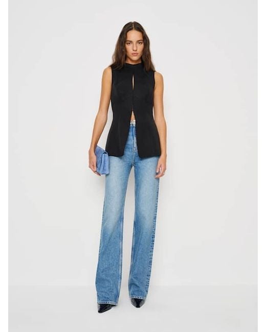Reformation Blue Esena Top 0