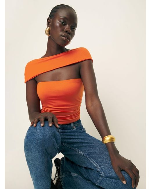 Reformation Multicolor Carmina Knit Top