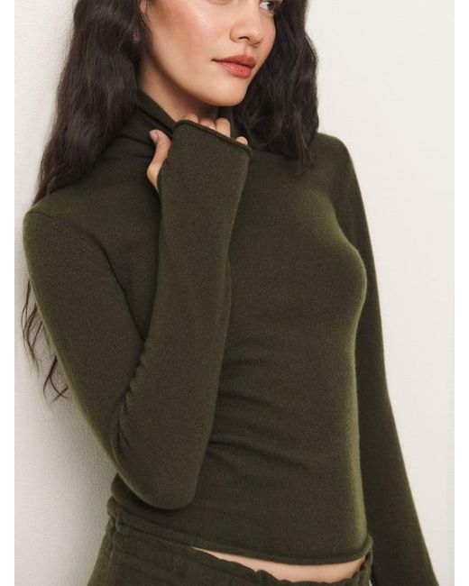 Reformation Green Mercer Cashmere Lounge Set